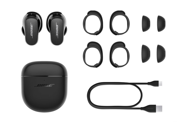 ...and with 9 ear-fin/ear-tip combos for a potentially improved fit. (Source: Bose)