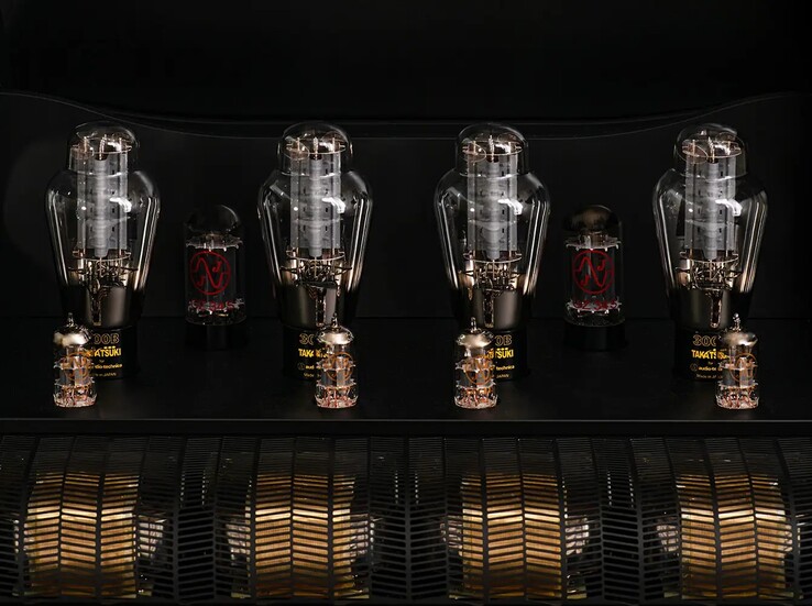 A fully balanced audio path utilizing Takatsuki TA-300B vacuum tubes produce superb sound reproduction. (Source: Audio-Technica)