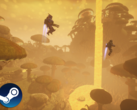 Abiotic Factor had a peak 24h player count of 22,304 at the time of writing. Pictured - an official screenshot from the game. (Image source: Steam - Edited)