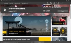 Armored Warfare 0.31 update installing (Source: Own)