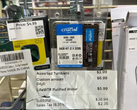 A purchase receipt for a Crucial SODIMM DDR5 5600 64GB memory kit with a $6.99 price tag