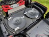 Dual-blade mower with six blades