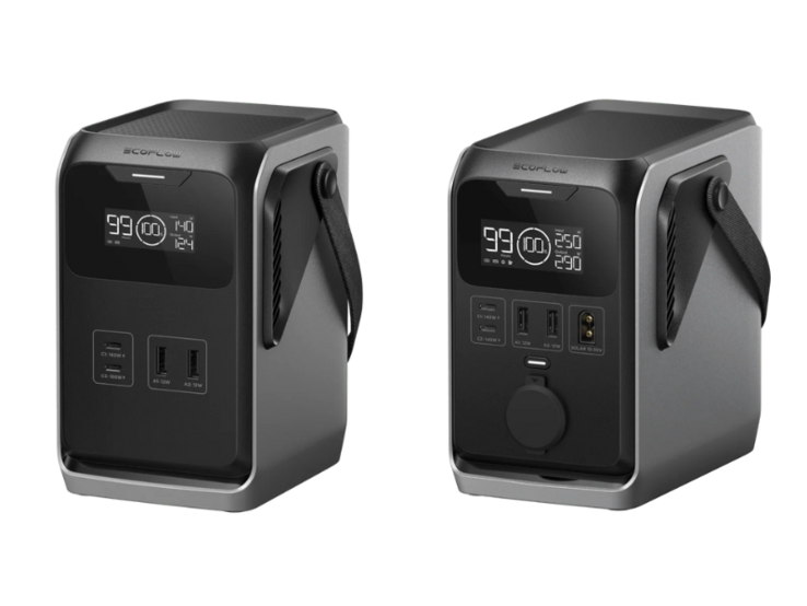 The EcoFlow Trail 200 DC (left) and Trail 300 DC (right) power stations. (Image source: EcoFlow)