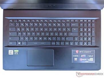 MSI GP76 Leopard 10UG - Input devices