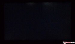 There is some backlight bleeding at the top of the display
