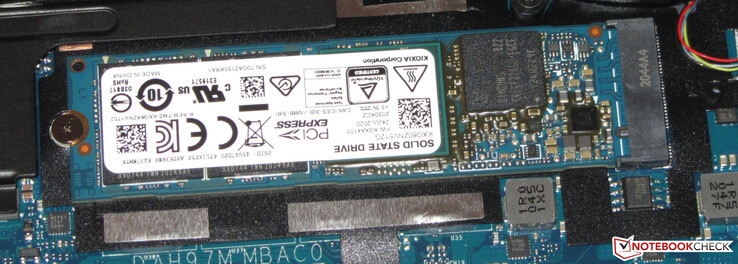 An SSD serves as the system drive.