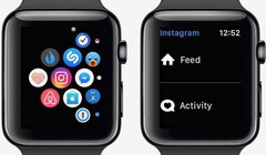 Instagram app on Apple Watch, discontinued as of early April 2018