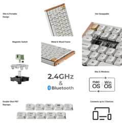 Keychron K3 HE wireless gaming keyboard basic specs