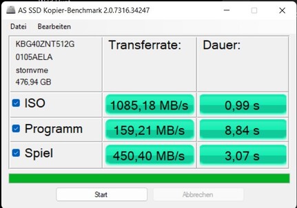 Copying benchmark