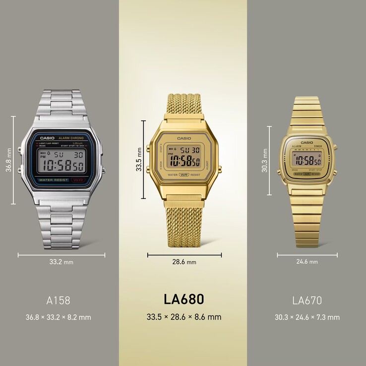 The LA680 series weigh 38 grams (1.34 oz)