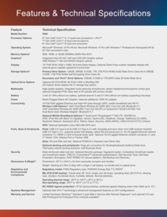 Dell Latitude Rugged 5424 specifications