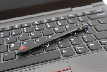 Integrated pen is handy and always available, but it's thinner and more difficult to grip than the Surface Pen