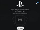 PS5 dashboard showing recently played games