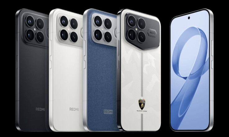 The Poco F8 Ultra is rumoured to be launching in the first and third finishes in which the Redmi K90 Pro Max is available, from left to right. (Image source: Xiaomi)