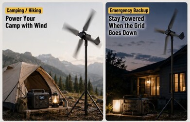 The device can be used for camping, for example.