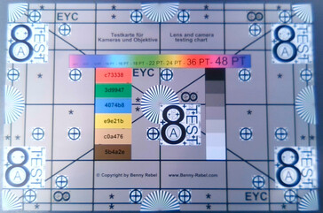 Test chart 5-MP camera