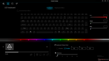 Per-key RGB keyboard effects