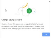 Password Leak Detection is a feature of Chrome 78. (Source: Google)