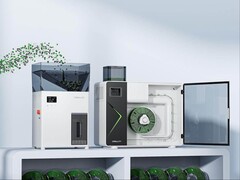Artistic render of Creality Filament Maker M1 and Shredder R1.