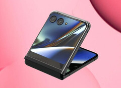 The Razr (2023) will put its top panel to good use with a large cover display. (Image source: @evleaks)