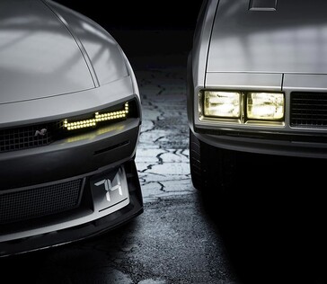 Side by side with the 1974 Pony Coupe (Image Source: Hyundai)