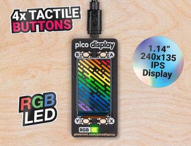 The Pimoroni Pico Display Pack. (Image source: Pimoroni)