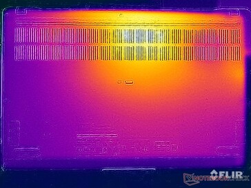 Surface temperatures stress test (underside)
