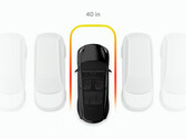 Tesla Vision-only Park Assist update visuals (image: Green/Twitter)