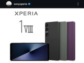 The smartphone pictured is the Xperia 1 VII, not the Xperia 1 VIII.