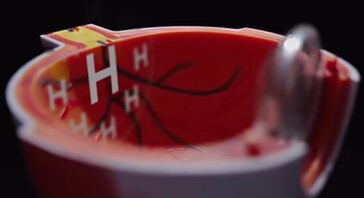 The defocused image is sharp in the center, blurry around it. (Image source: 先看评测 on BiliBili)