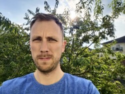 Selfie using the 4-MPix camera