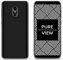 BLU Pure View Android smartphone with 18:9 display and dual front camera setup (Source: Amazon)