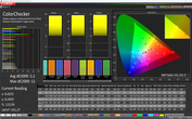 CalMAN color accuracy (AdobeRGB) - profile: adaptable