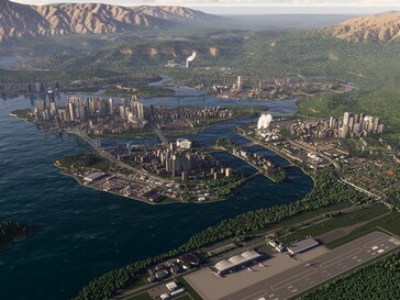Cities Skylines 2 overhead view (Image source: Steam)