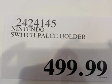 Costco Switch 2 leaked placeholder (Image source: Famiboards)