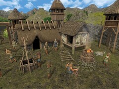 An image showing buildings in Dawn of Man.