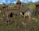 An image showing buildings in Dawn of Man.