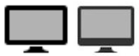 The schematic image of the new iMac next to the current iMac. (Image source: @iFinder_rus)