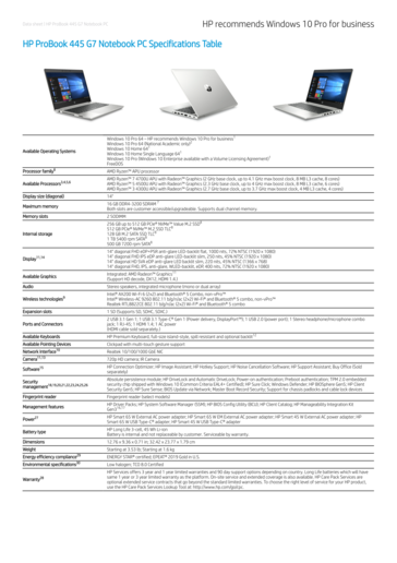 ProBook 445 G7 specifications