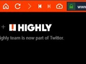 Highly homepage closeup (Source: Own)