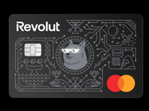 The Revolut Mastercard with LEDs. The eyes light up during payment.