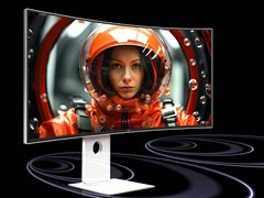 The LG 40U990A-W 39.7-inch 5K2K curved monitor comes with Thunderbolt 5 connectivity, an integrated hub, and dual 10-watt speakers. (Image source: LG)