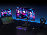 The 27Q-10 has a 27-inch 2K IPS panel with 320Hz refresh rate. Pictured: a desktop setup with the gaming monitor.