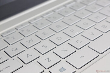 Key feedback is firmer than on an Asus ZenBook or Lenovo IdeaPad, but softer than on the HP Spectre or Lenovo ThinkPad