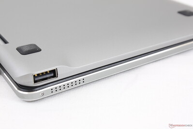 Speaker grilles on two sides of the tablet Speaker grilles on two sides of the tablet
