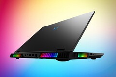 Medion has equipped the Erazer Beast 18 X1 with flashy RGB lighting (Image source: Medion, edited)