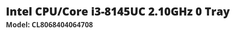 Retailer reference to Intel Core i3-8145UC. (Source: Kikatek)