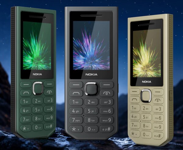 The Nokia 300 Power Bank in green, black, and gold.