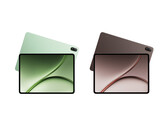 OnePlus Pad 3 Pro in both Dark Brown and Light Green colors.