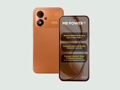 The Poco M8 Power in Blaze Orange.